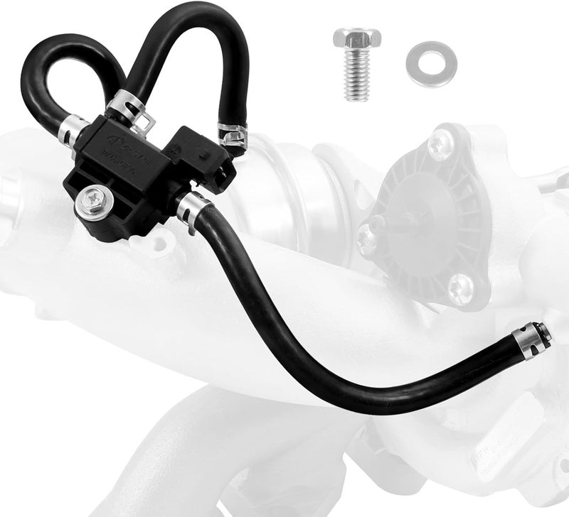 TEMSONE 55574902 55587751 Turbocharger Intercooler Bypass Valve with Solenoid Compatible with Turbo Charger 2011-2019 Chevy Chevrolet Cruze 2012-2020 Sonic 2013-2021 Trax 2013-2021 Buick Encore 1.4L - Image 1